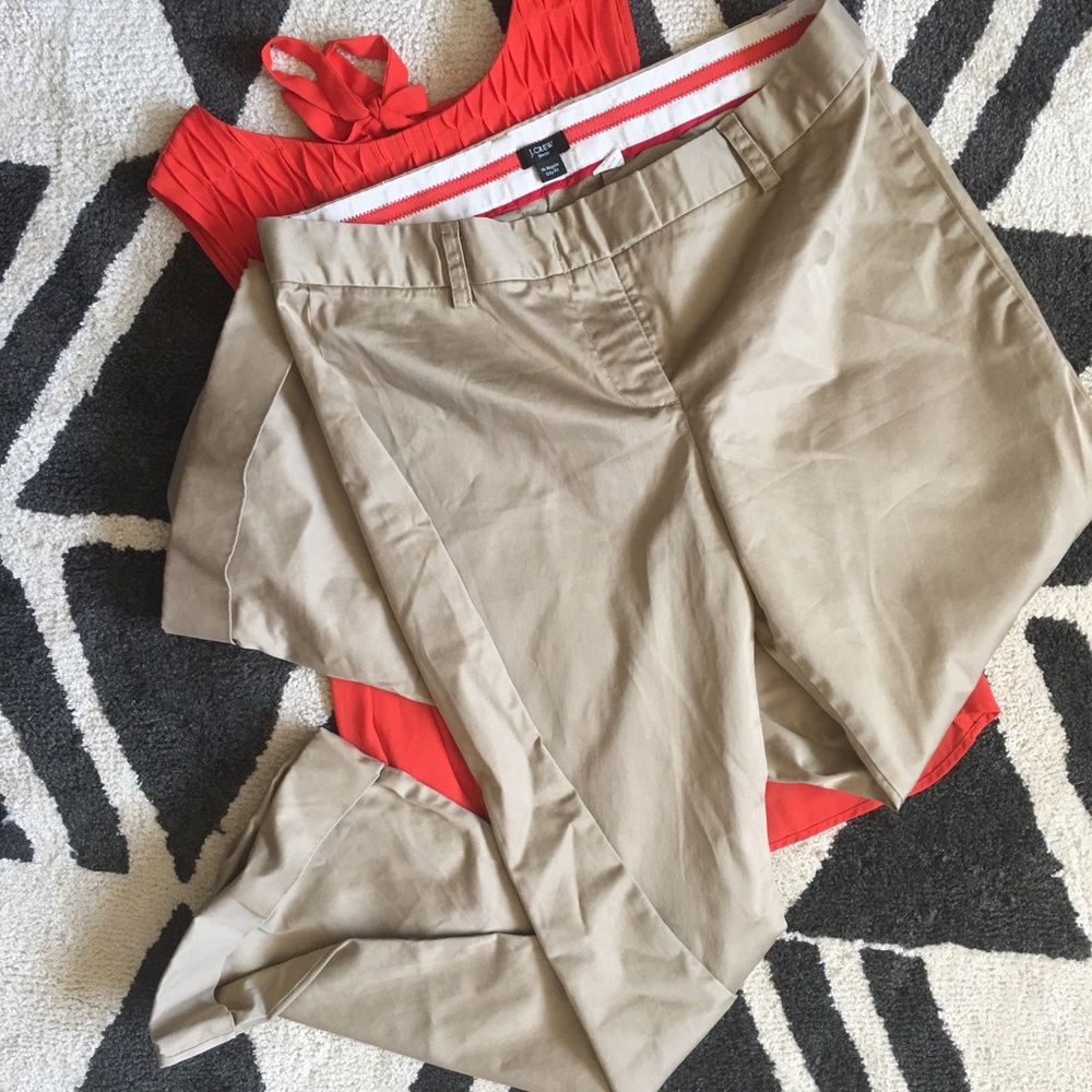 Dapper J.Crew Wide Leg khakis